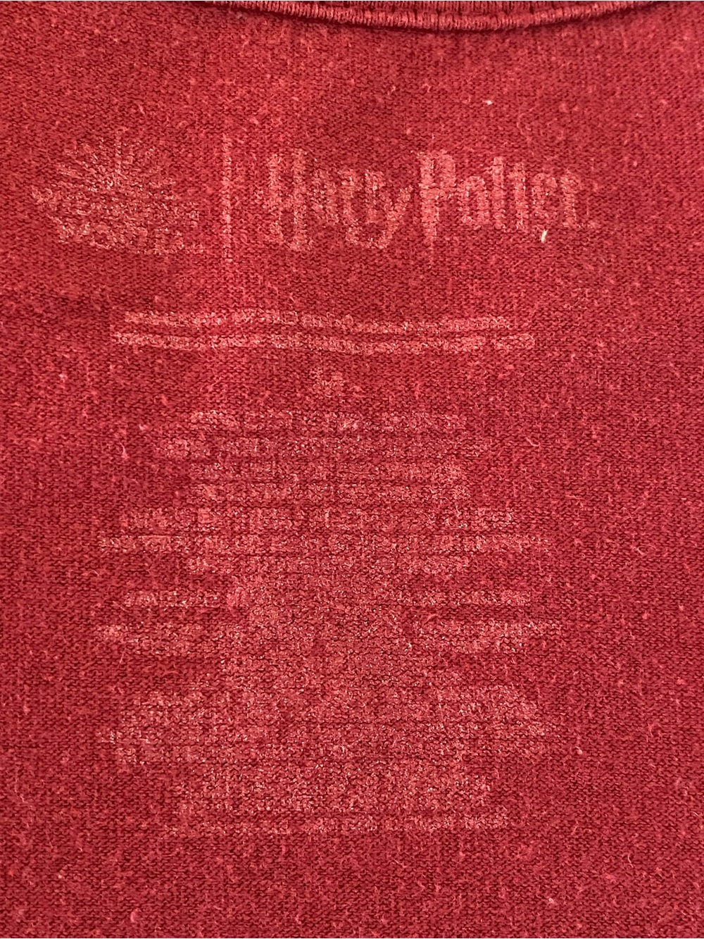 Harry Potter Kids Short Sleeve Tee - Maroon & Gold Graphic - Picture 5 of 7